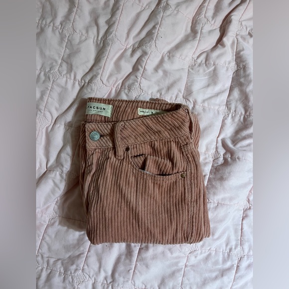PacSun Denim - Pacsun pink corduroy mom jeans size 23